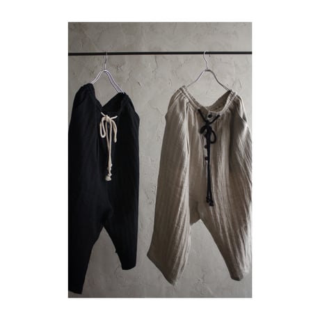 Ankle Length Easy Sarouel Pants / 〼〼:masumasu