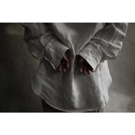 Band Collar Henley Neck Like Atelier Shirt / 〼〼:masumasu