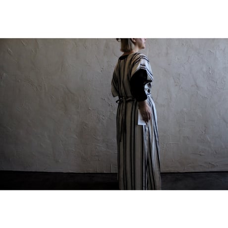 APRON DRESS native stripe / WONDER FULL LIFE