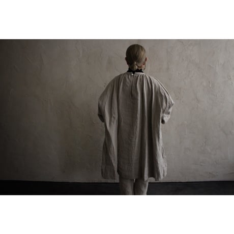 LINEN ANTIQUE SMOCK BLOUSE / GAUZE#