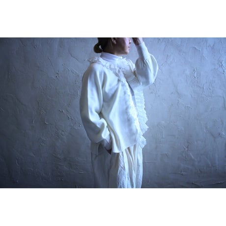 ANTIQUE LACE KNIT CARDIGAN / Gauze#