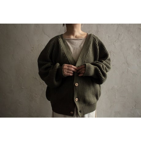 Organic cotton cardigan / seed and soil