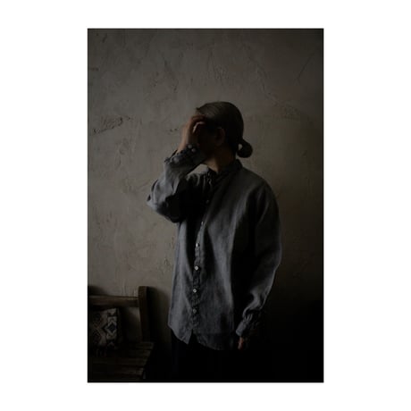 大麻シャツ大 薄炭 / MITTAN