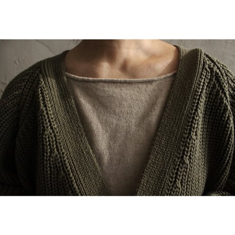 Organic cotton cardigan / seed and soil