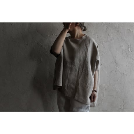 LINEN WIDE PULLOVER TEE / ORDINARY FITS