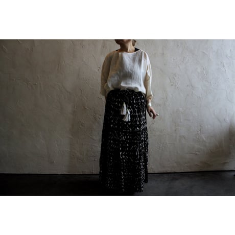 tree of life Kala cotton 切替えギャザースカート / YURTAO