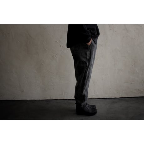 亜麻苧麻ロングパンツ 炭 / MITTAN