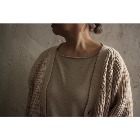 Organic cotton cardigan / seed and soil