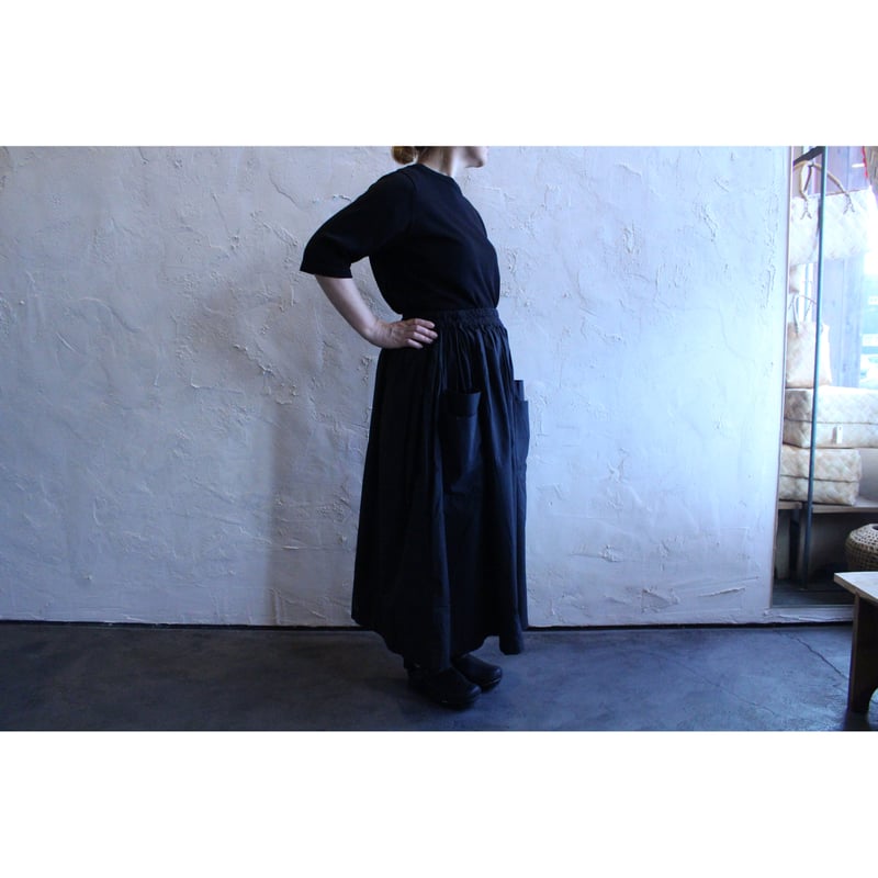 バルキーシーチングダブルポケットスカート ホームスパン homspun