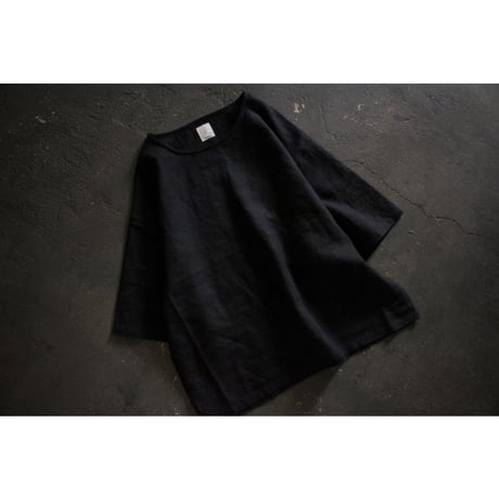 Crew Neck Half Sleeve Over Pullover / 〼〼:masumasu
