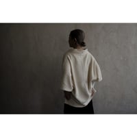 Waffle Russell V Neck 3/4 Sleeve Dolman Knit Pullover / 〼〼:masumasu