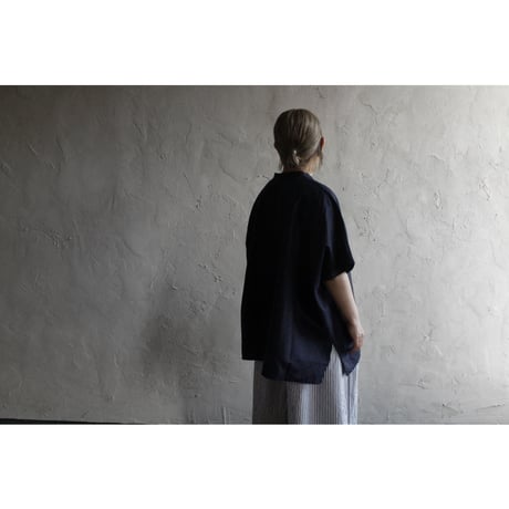 コットンラミーマットBIGブラウス / homspun