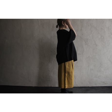 High Waist 2 Tuck Wide Half Trousers / 〼〼:masumasu