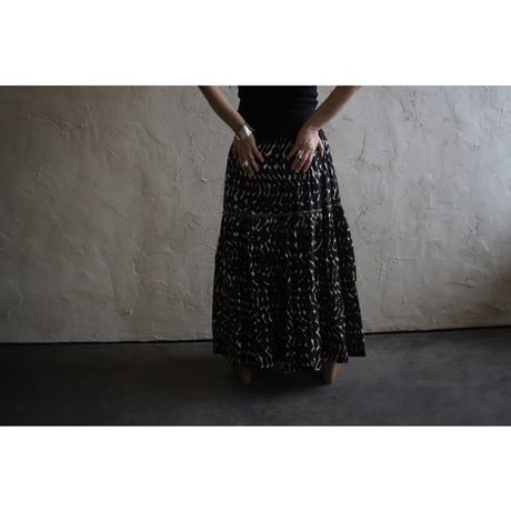 tree of life Kala cotton 切替えギャザースカート / YURTAO