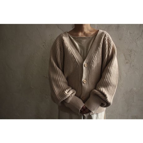 Organic cotton cardigan / seed and soil