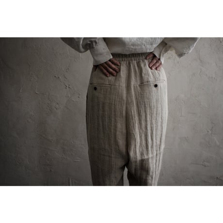 Ankle Length Easy Sarouel Pants / 〼〼:masumasu