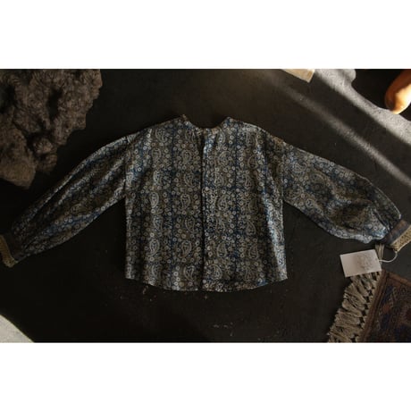 PUFF SLEEVE BLOUSE -limited block print / WONDER FULL LIFE