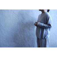 麻絹セーター 薄灰 / MITTAN