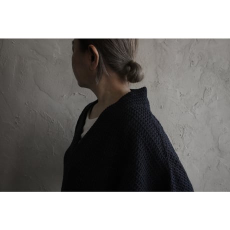 Waffle Russell V Neck 3/4 Sleeve Dolman Knit Pullover / 〼〼:masumasu