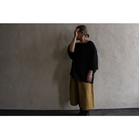 High Waist 2 Tuck Wide Half Trousers / 〼〼:masumasu