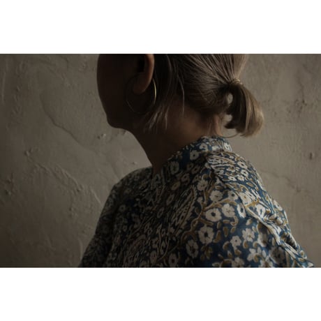 PUFF SLEEVE BLOUSE -limited block print / WONDER FULL LIFE