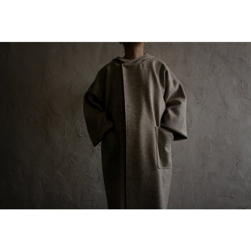 圧縮ウールニットフードコート / MITTAN | SoL