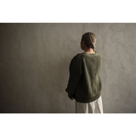 Organic cotton cardigan / seed and soil