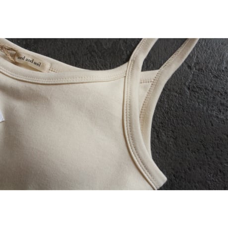 Organic cotton tank / seed and soil
