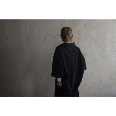 Waffle Russell V Neck 3/4 Sleeve Dolman Knit Pullover / 〼〼:masumasu
