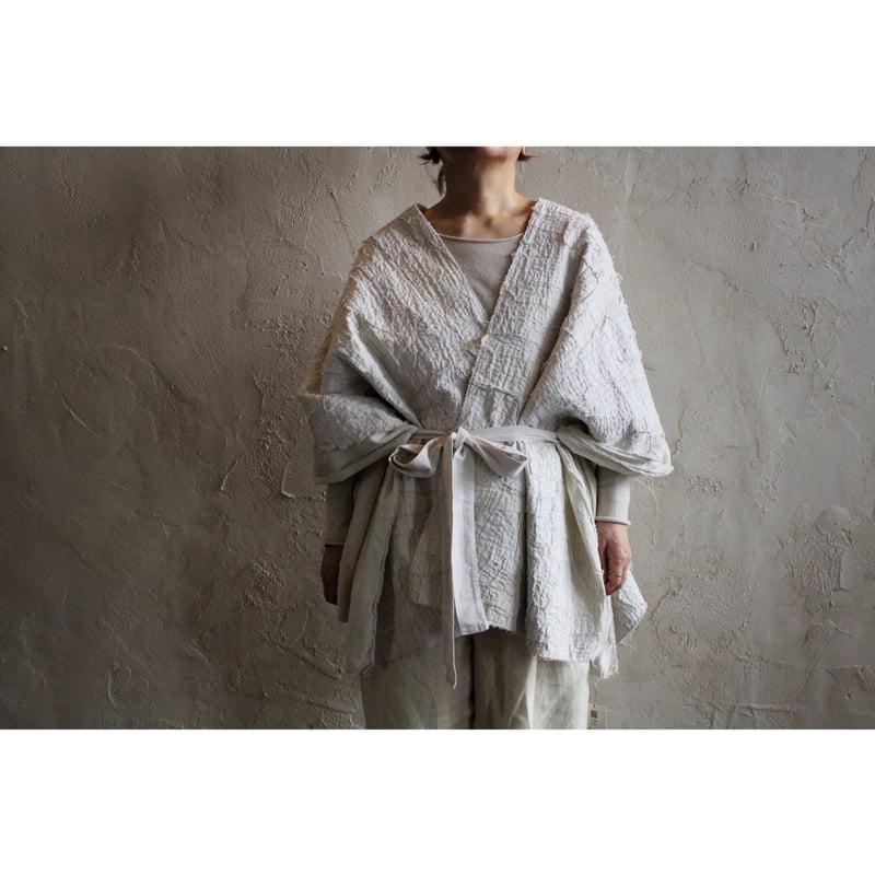 カディ刺し子柄マルチユース ベンガラ白 / MITTAN | SoL