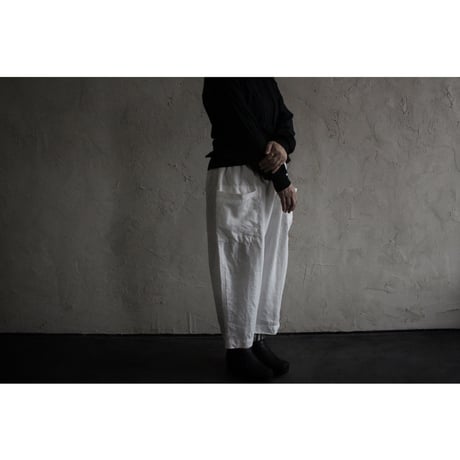 リネンバイオ八分丈パンツ / homspun