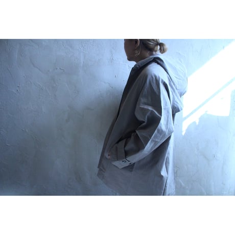 cotton hemp short coat / evam eva