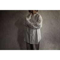 Band Collar Henley Neck Like Atelier Shirt / 〼〼:masumasu