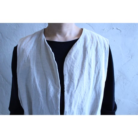 NO COLLAR GILET / ROBE de PEAU