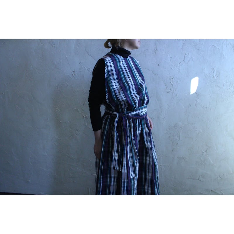 C/Lタータンノースリーブワンピース / homspun | SoL