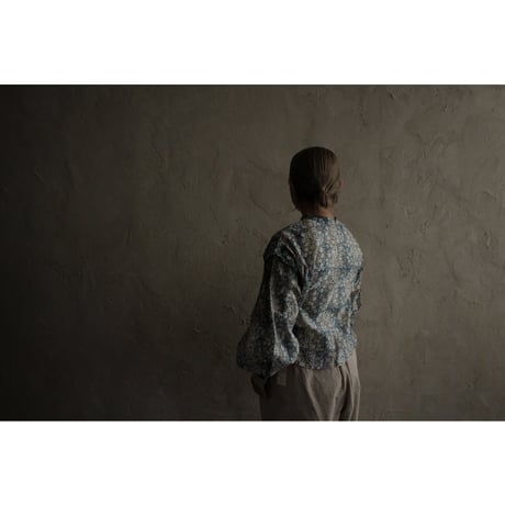 PUFF SLEEVE BLOUSE -limited block print / WONDER FULL LIFE