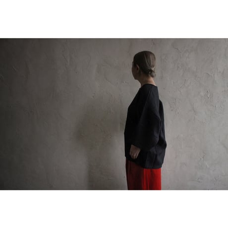 Crew Neck Half Sleeve Over Pullover / 〼〼:masumasu