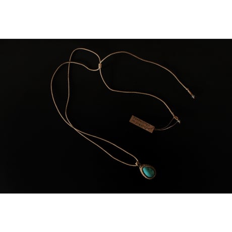 TARISMAN -macrame turquoise pendant / WONDER FULL LIFE