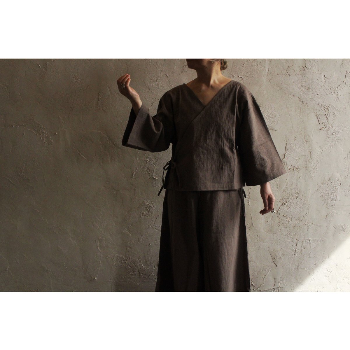 Boheme wrap top / seed and soil | SoL