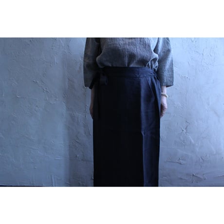 linen wrap skirt / evam eva