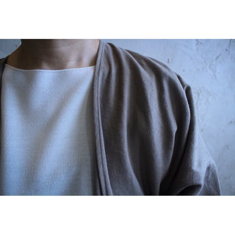 【Re Stock】綾織絹麻ラップワンピース / MITTAN
