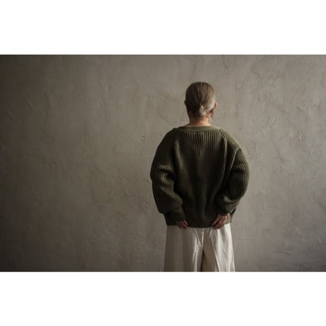 Organic cotton cardigan / seed and soil