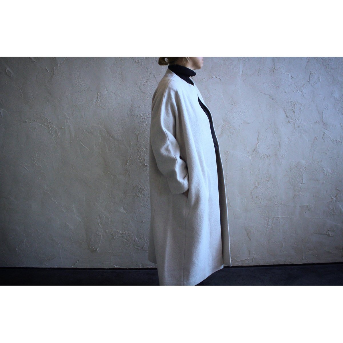 press wool long coat / evam eva | SoL