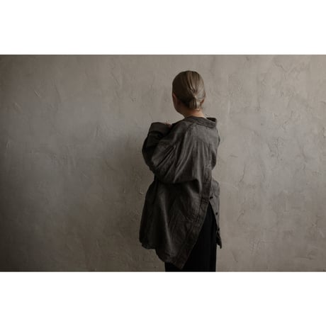 Back-Open Peak Lapel Double-Breasted Over Jacket / 〼〼:masumasu