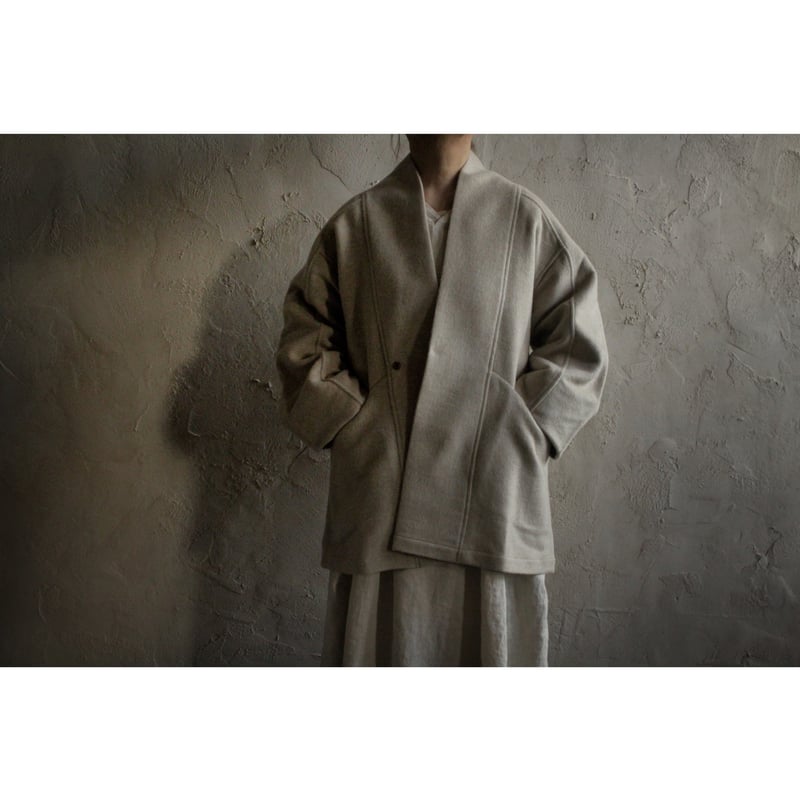 ウールシルクキャメル半纏ブルゾン / MITTAN | SoL