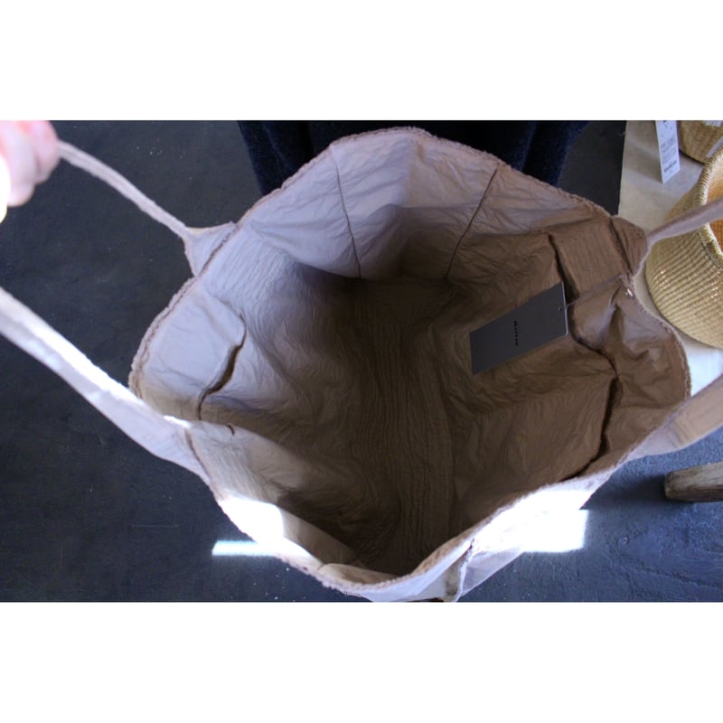 レイヤードバッグ大(草木染)胡桃 / MITTAN | SoL