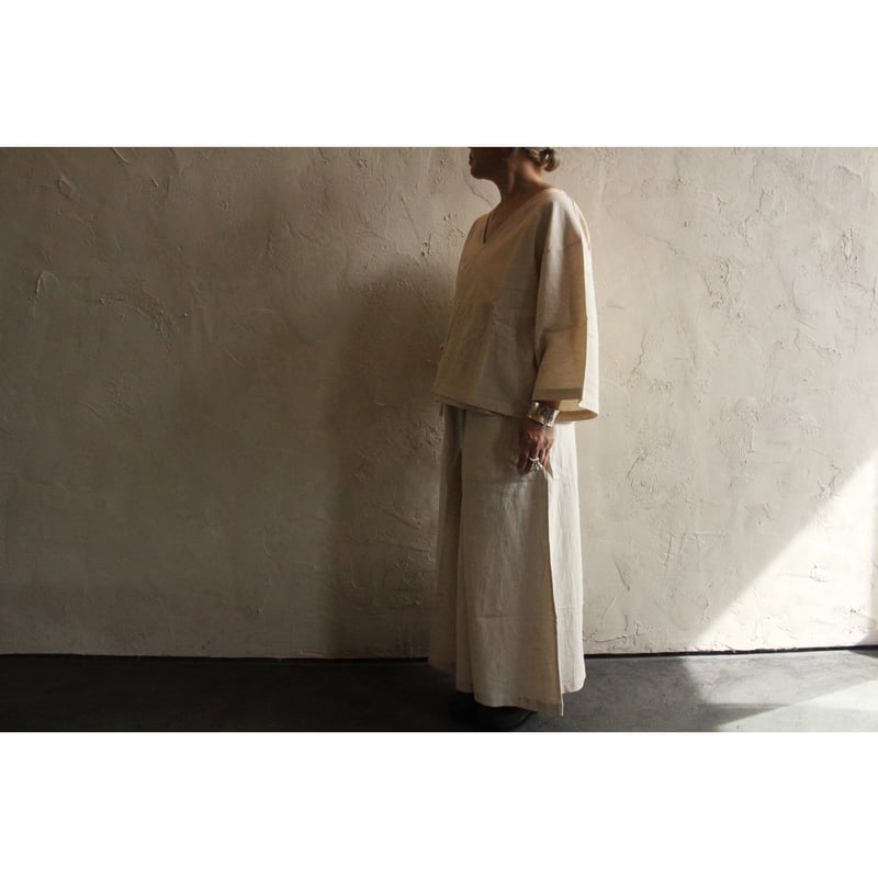 seed and soil アイボリー　長袖　トップス　ラップ Tops – seed and soil