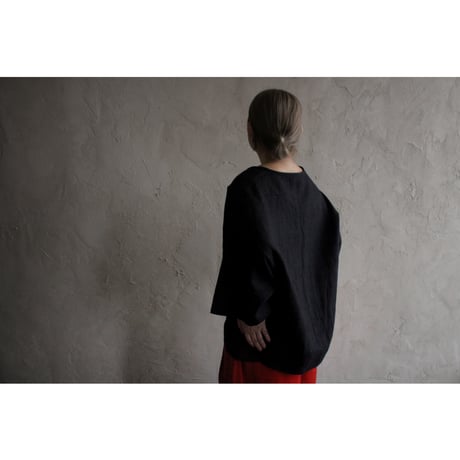 Crew Neck Half Sleeve Over Pullover / 〼〼:masumasu