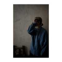 大麻シャツ大 藍(淡) / MITTAN