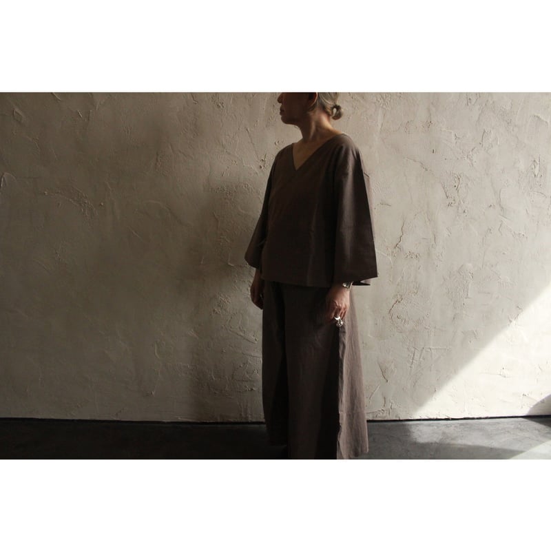 Boheme wrap top / seed and soil | SoL